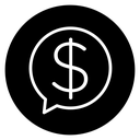 Comment dollar icon