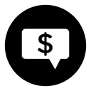 Comment dollar icon