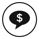 Comment dollar icon
