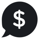 Comment dollar 3 icon