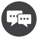 Communication Black Filled icon