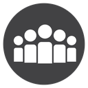 Community Black Filled icon