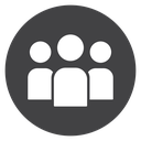 Community Group People Black Filled icon