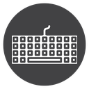 Compact Keyboard Black Filled icon