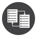 Compare Black Filled icon