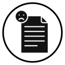 Complaint Black Filled icon