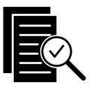 Compliance document Black Filled icon