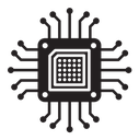 Computer microchip 2 icon