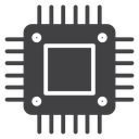 Computer microchip icon