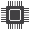 Computer microprocessor icon