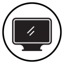Computer monitor icon