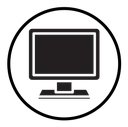 Computer monitor icon
