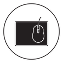 Computer mousepad icon