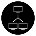 Computer network icon