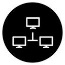 Computer network icon