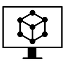 Computer Simulation Cube Model icon