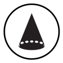 Cone shape 3D icon
