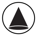 Cone shape 3D icon