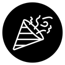 Confetti party popper icon