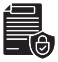 Confidentiality agreement icon