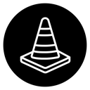 Construction cone icon