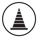 Construction cone icon