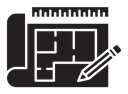Construction plan icon