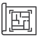 Construction plan icon