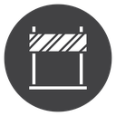 Construction Black Filled icon