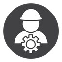 Construction worker icon
