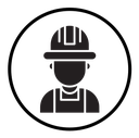 Construction worker icon