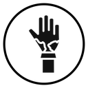 Contact Dermatitis Black Filled icon