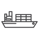 Container ship icon