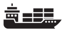 Container ship icon