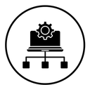 Content management Black Filled icon