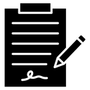 Contract signing icon