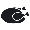 Cooked chicken 2 icon
