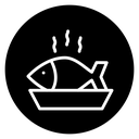 Cooked fish icon