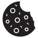 Cookie Black Filled icon