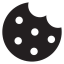 Cookie Black Filled icon