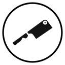 Cooking chef knife Black Filled icon