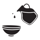 Cooking oil and bowl icon