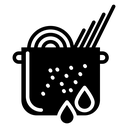 Cooking pasta icon