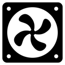 Cooling Fan Square Housing icon