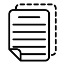 Copy Lined Document icon