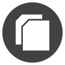 Copy Stacked Pages Black Filled icon