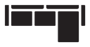 Corner sofa icon