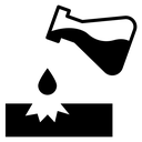 Corrosive substance icon