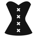 Corset Black Filled icon