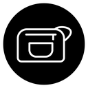 Cosmetic bag icon
